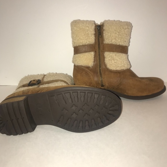UGG Mountain Tread Leather Winter Ankle Boot